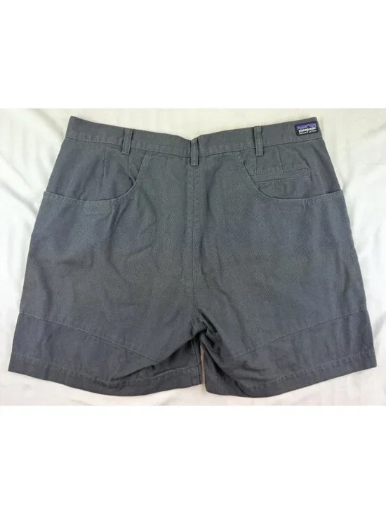 Patagonia Stand Up Shorts Mens 38 Blue Gray Organic Cotton Canvas 6.5 Inseam - Picture 2 of 10